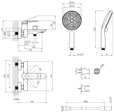 Змішувач для ванни Kroner Element 211315-0101 Фото - 1